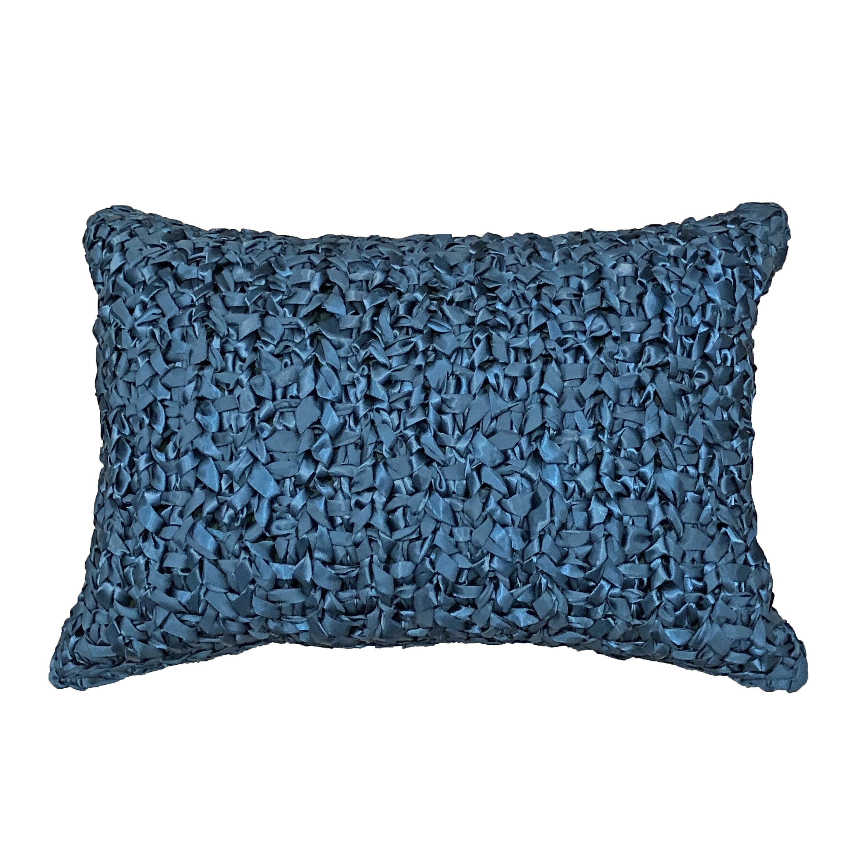 Ribbon Knit Decorative Cushion
