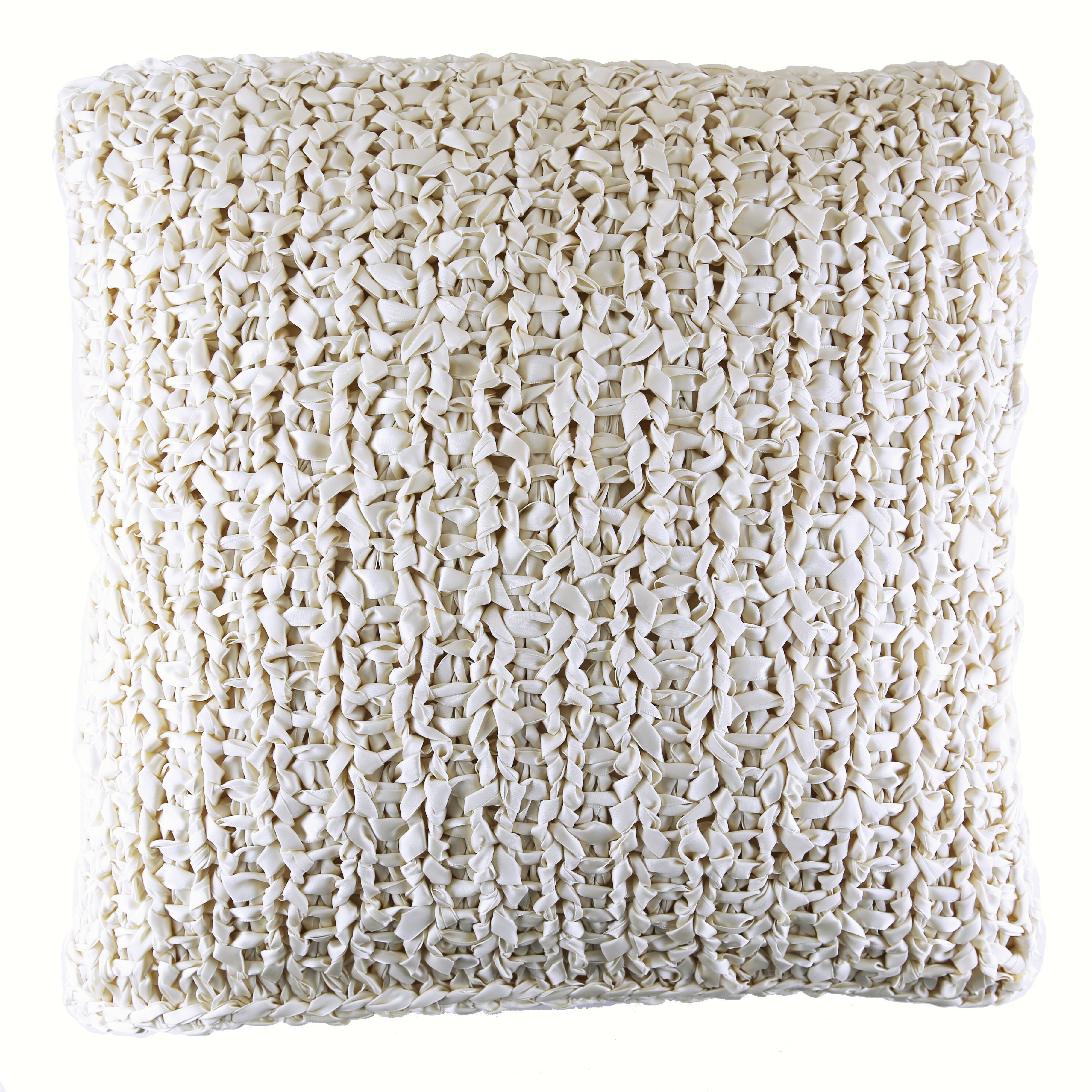 Ribbon Knit Decorative Cushion
