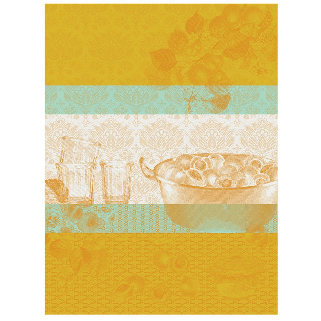 Confitures Abricots Tea Towel