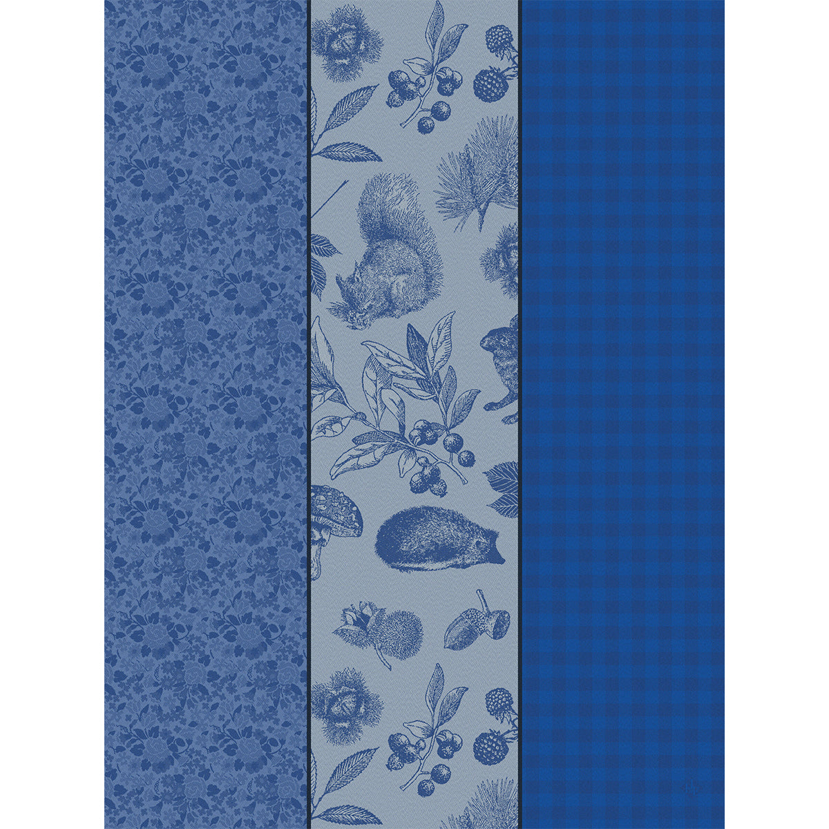 Dans les Bois Triptyque Tea Towel
