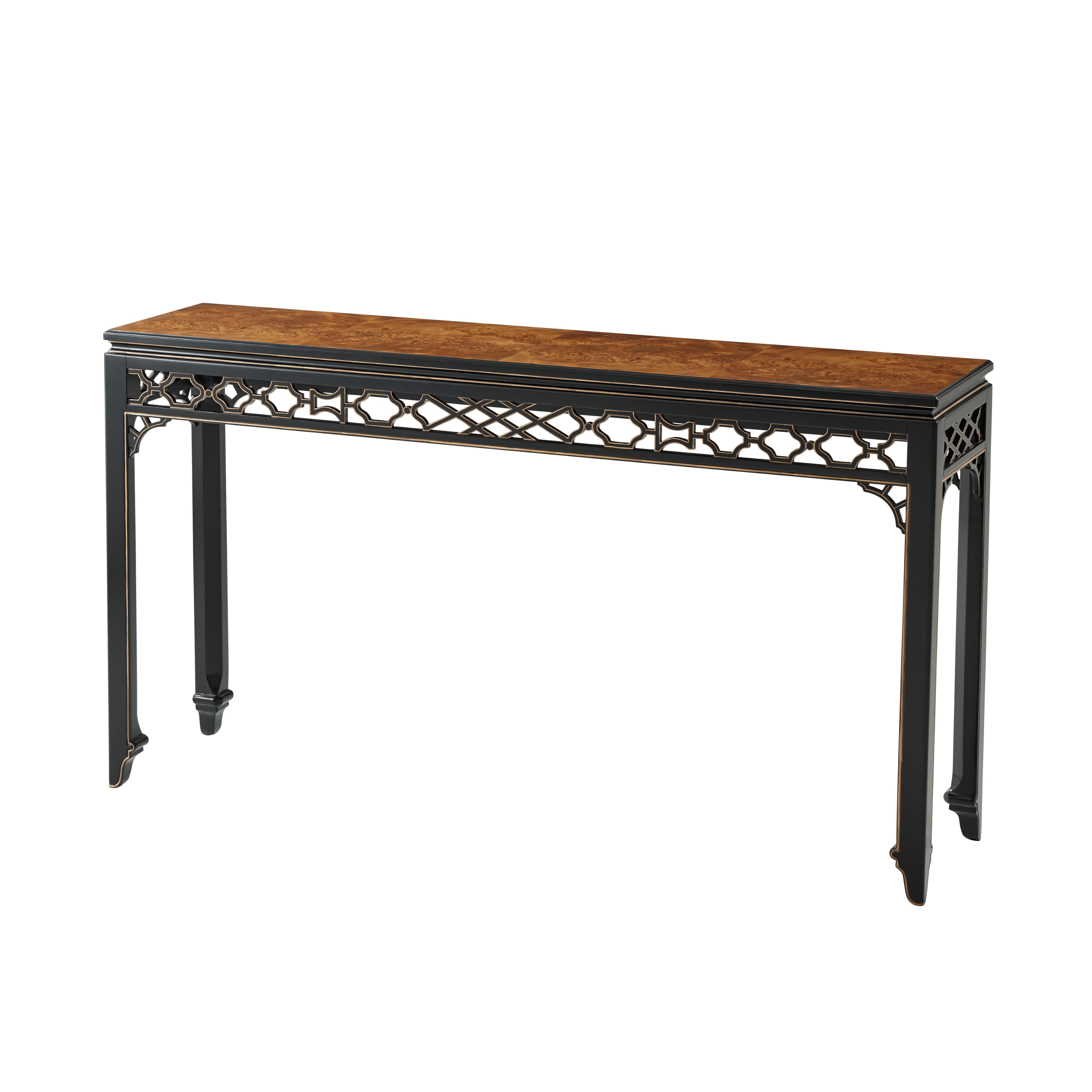 Table Console Long Hall Burl par Althorp