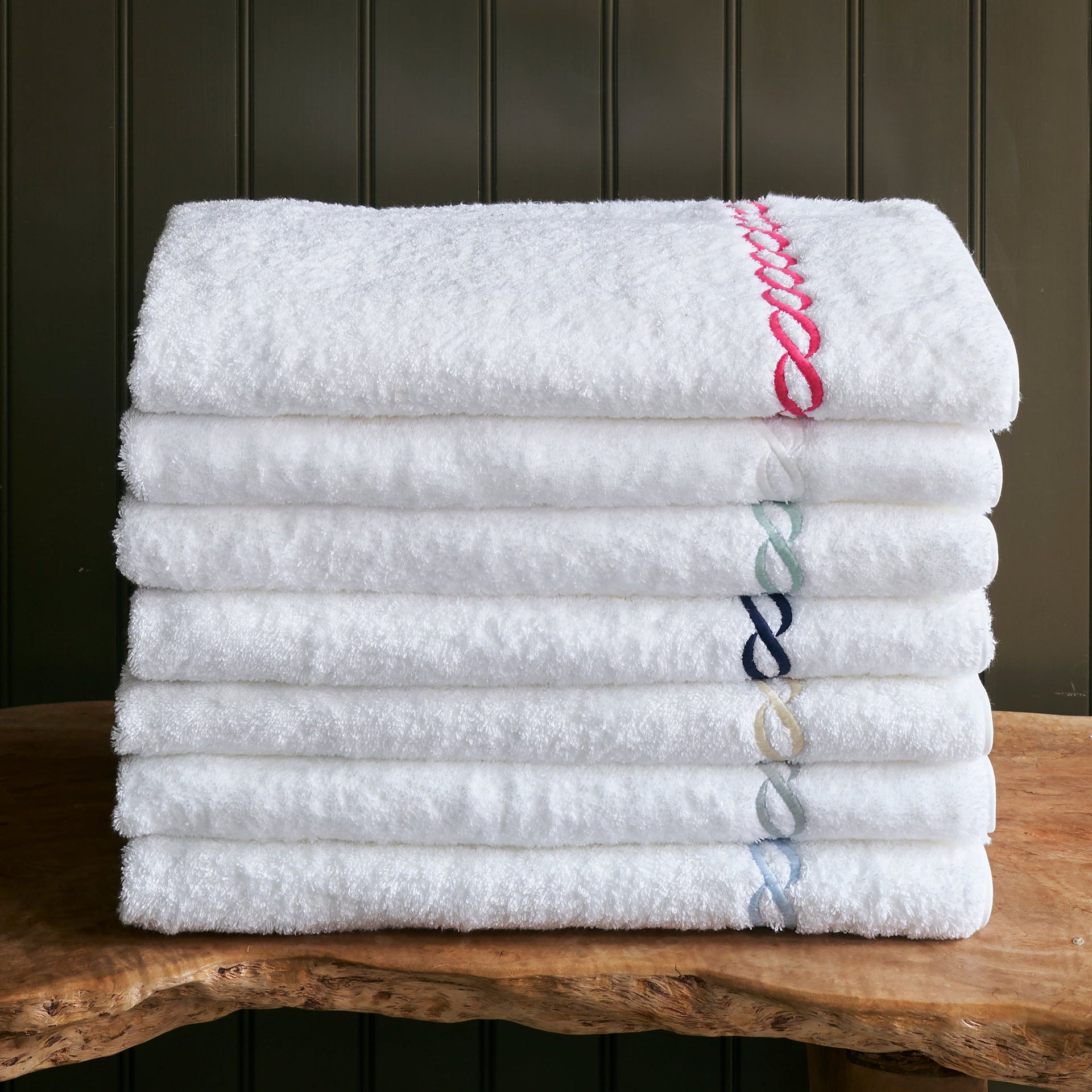 Classic Chain Towels by Matouk