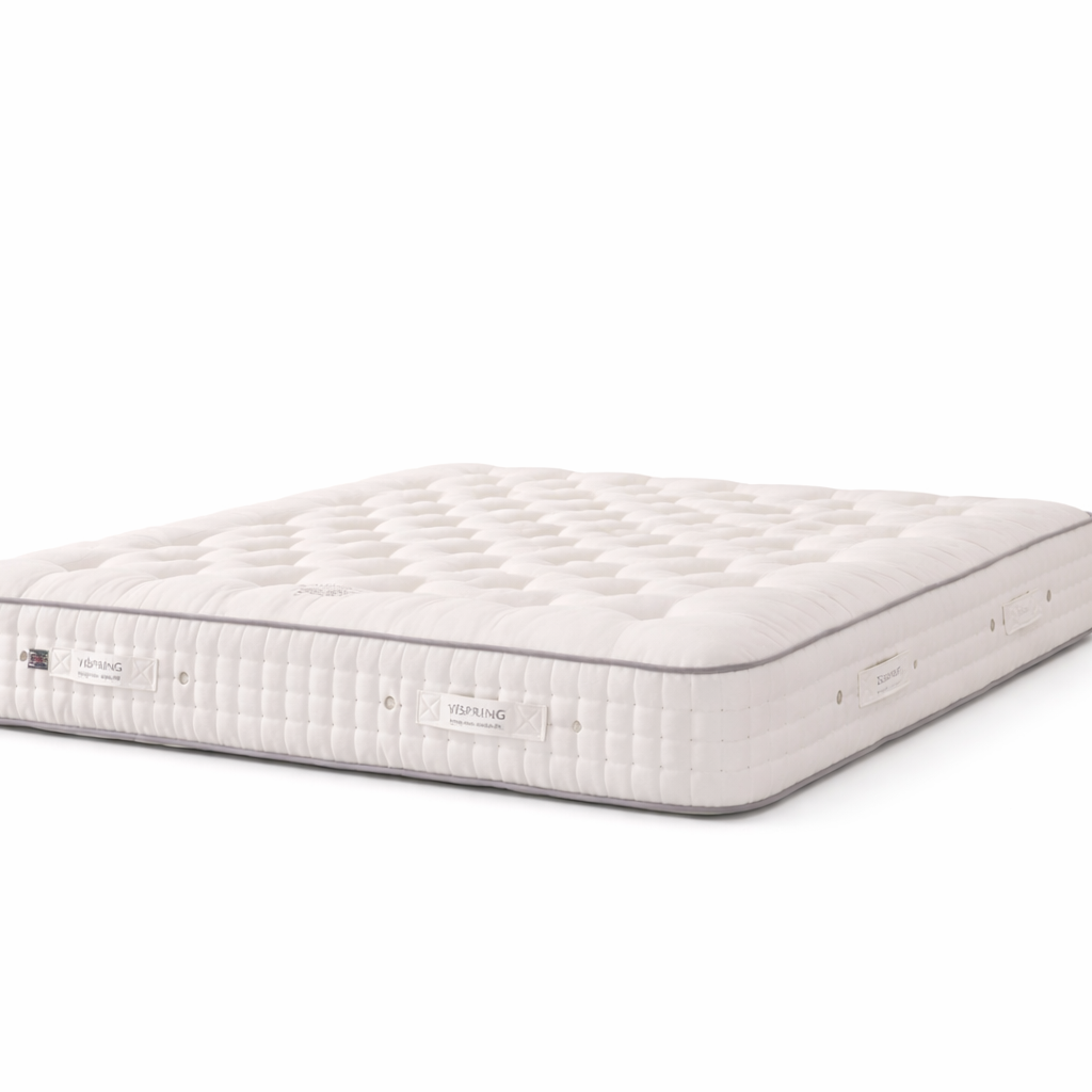 Lennox Headboard, Regent Mattress and Prestige Divan by Vispring