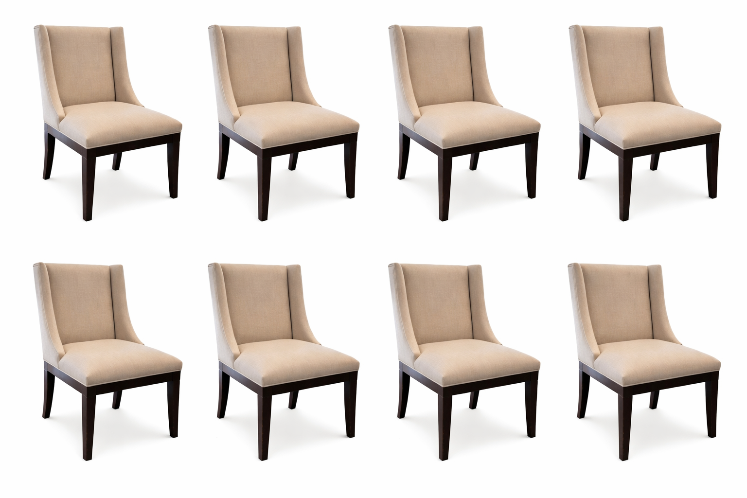 Ensemble de 8 Chaises Carlos 
