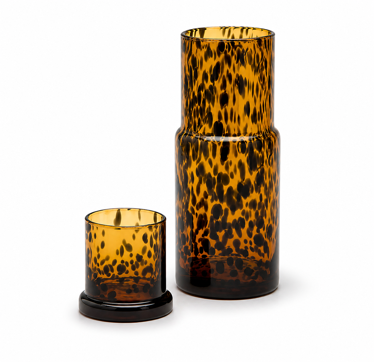Faro Tortoise Carafe and Glass