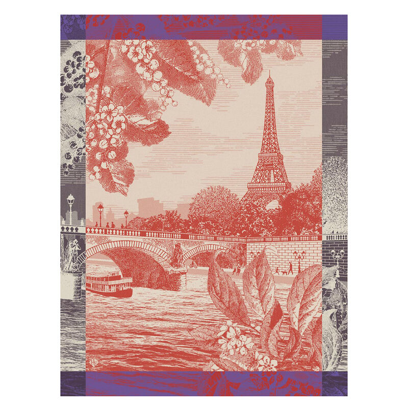Paris sur Seine Tea Towel